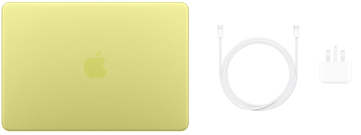 13-inch MacBook Neo, USB-C Charge Cable and 20W USB-C Power Adapter