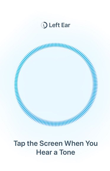 Blue circular sound ripple