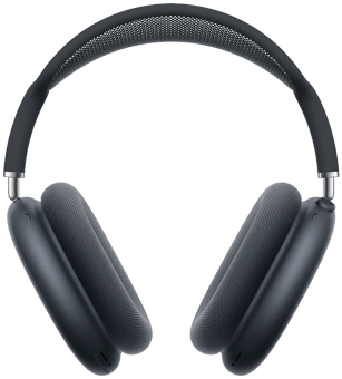 Záber na AirPods Max spredu.