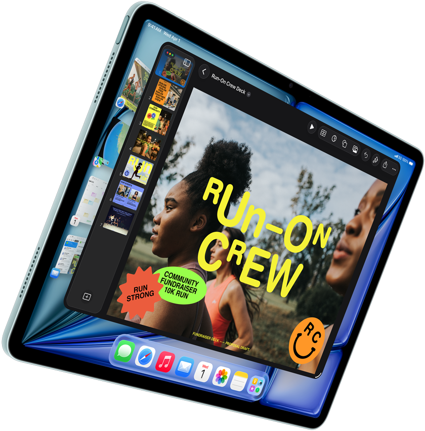 Blauwe iPad Air