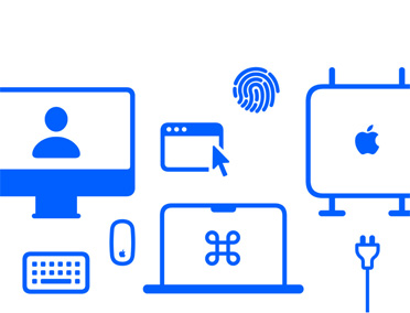 personal setup, shopping bag icon, blue